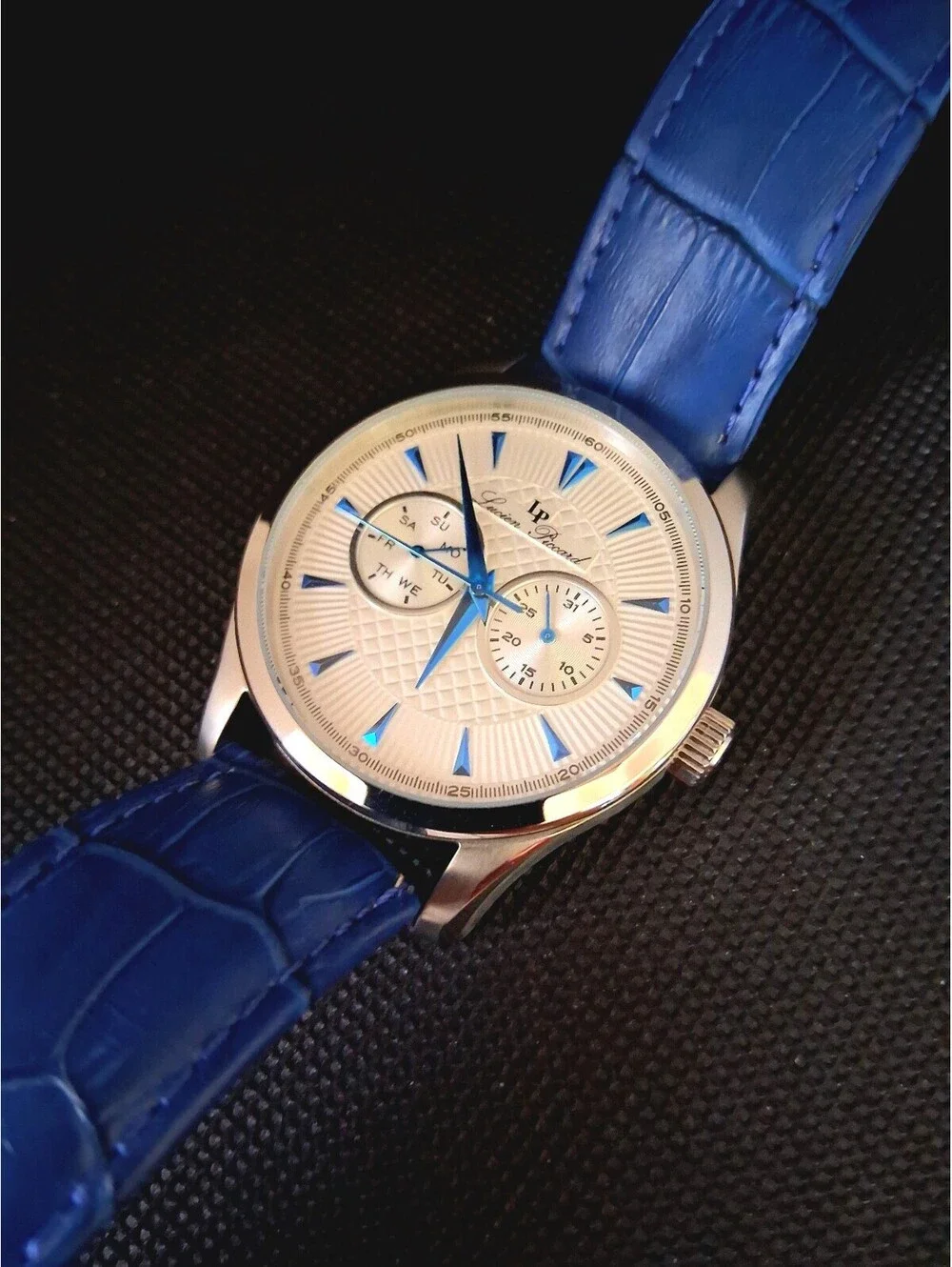 Lucien Piccard Stear LP-12671 Leather Watch IN BOX